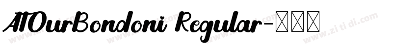 ATOurBondoni Regular字体转换
